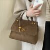 Vintage Suede Shoulder Bag — Soft Touch & Everyday Commuter Style