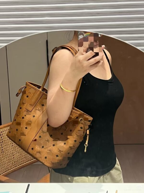 主图-01 PU Mother & Child Tote Bag Set — Large Capacity Shopping & Mommy Bag