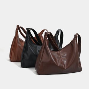 PU Tote Handbag — Soft, Large-Capacity Urban Style for Everyday Use