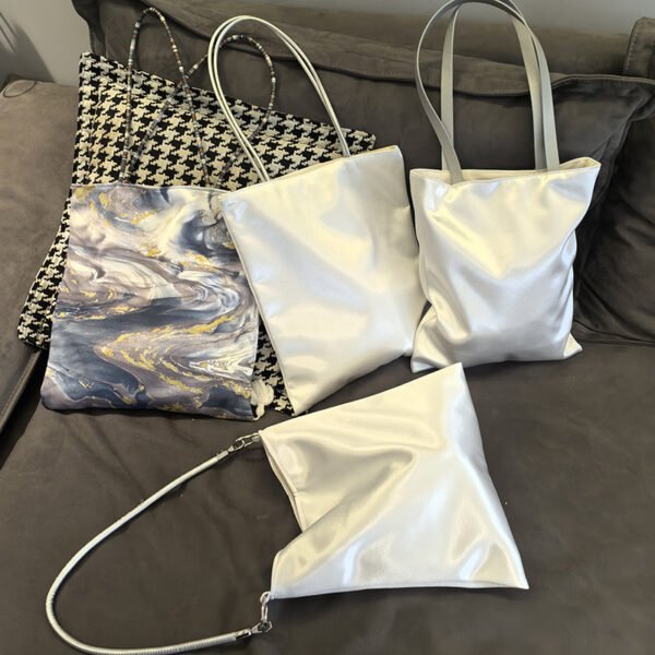 主图-01 Silk Lacquer-Inspired Creative Tote Bag — Lightweight Artistic Design