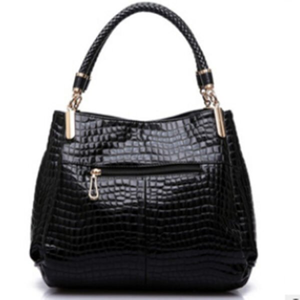 Croc-Embossed Structured Handbag — Elegant & Timeless Luxury