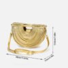 主图-02 PU Woven Bamboo Handle Crescent Bag — Fashion Handheld Shoulder Bag