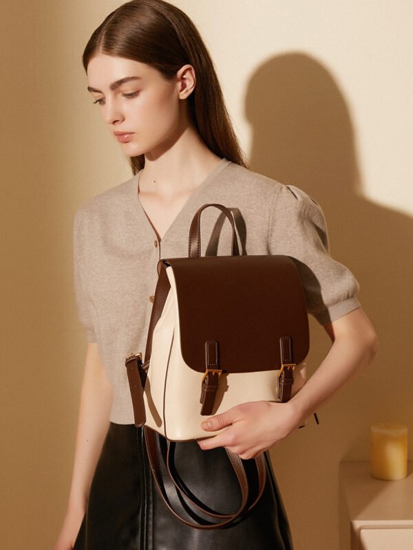 Genuine Leather Anti-Theft Backpack — Large Capacity Vintage Style