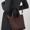 主图-02 Genuine Suede Leather Tote Bag — Minimalist Large Capacity Commuter Bag