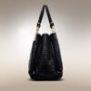 Croc-Embossed Structured Handbag — Elegant & Timeless Luxury