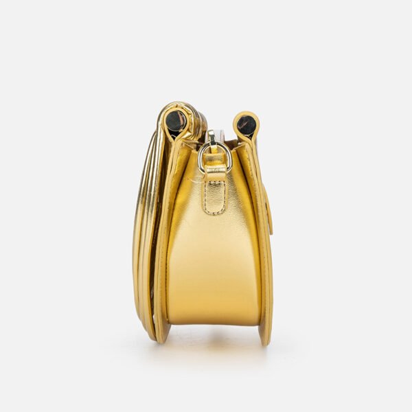 主图-03 PU Woven Bamboo Handle Crescent Bag — Fashion Handheld Shoulder Bag