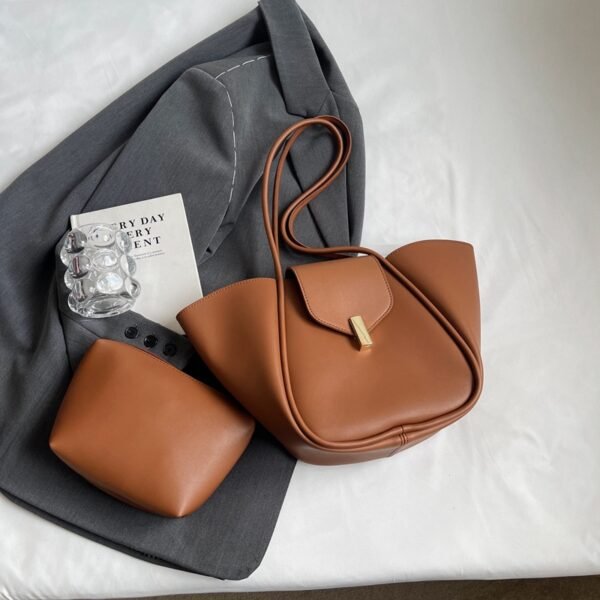 主图-03 PU Underarm Tote Bag with Insert — Large Capacity Urban Crossbody & Shoulder Bag