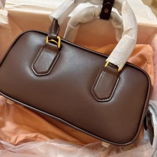 Synthetic Leather Boston Bowling Bag — Elegant & Structured