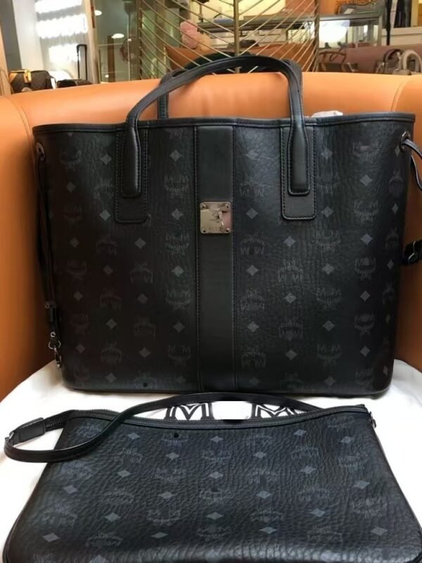 主图-04 PU Mother & Child Tote Bag Set — Large Capacity Shopping & Mommy Bag