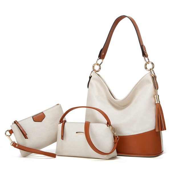 PU Woven Crossbody Tote Bag — Large-Capacity Everyday Carry