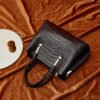 Genuine Leather Shoulder Bag — Crocodile Texture Elegant Design