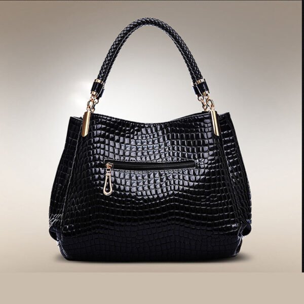Croc-Embossed Structured Handbag — Elegant & Timeless Luxury