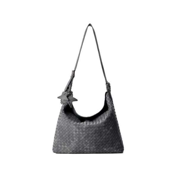 Suede Matte Woven Tote Bag — Large-Capacity Street Style