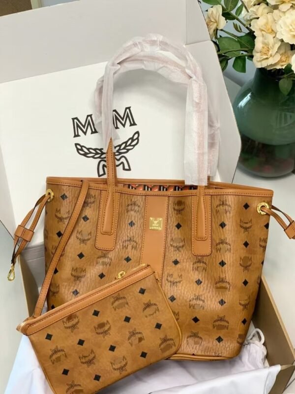 主图-05 PU Mother & Child Tote Bag Set — Large Capacity Shopping & Mommy Bag