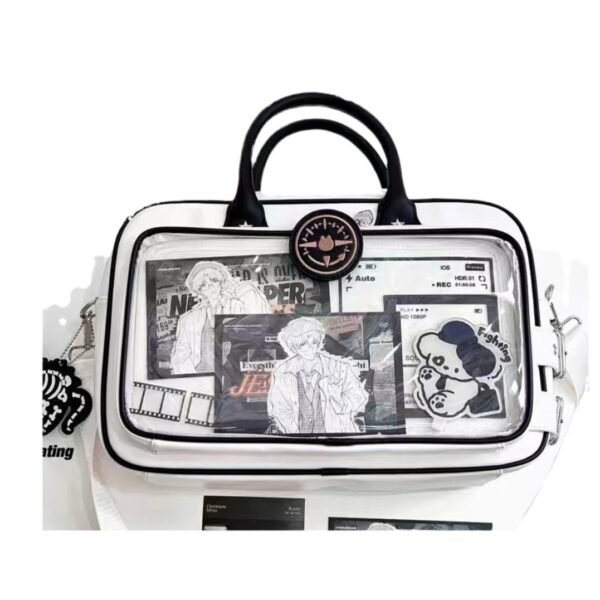 PU Patchwork Ita Tote Bag — Large-Capacity Display & Daily Carry