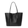 Genuine Leather Tote Bag — Large Capacity Work & Commuter Bag for Women