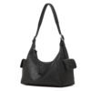 Full-Grain Veg-Tanned Leather Hobo Bag — Large Capacity Casual Shoulder Bag for Women