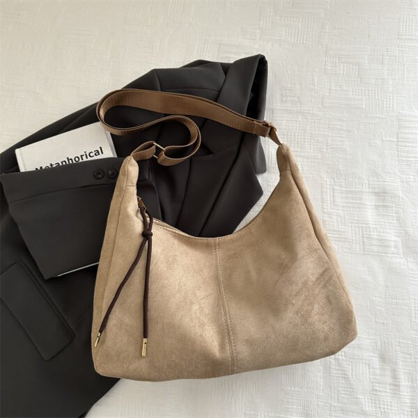 主图-08 PU Underarm Tote Bag — Minimal Urban Retro Shoulder & Crossbody Bag