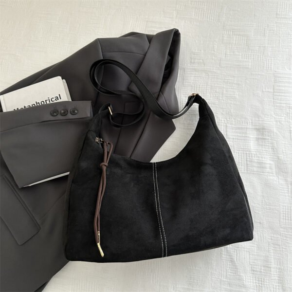 主图-09 PU Underarm Tote Bag — Minimal Urban Retro Shoulder & Crossbody Bag
