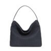 主图-11 Suede-Finish Woven Bucket Tote Bag — Spacious & Vintage Elegance