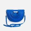 主图-11 PU Woven Bamboo Handle Crescent Bag — Fashion Handheld Shoulder Bag