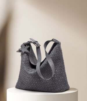 Suede Matte Woven Tote Bag — Large-Capacity Street Style