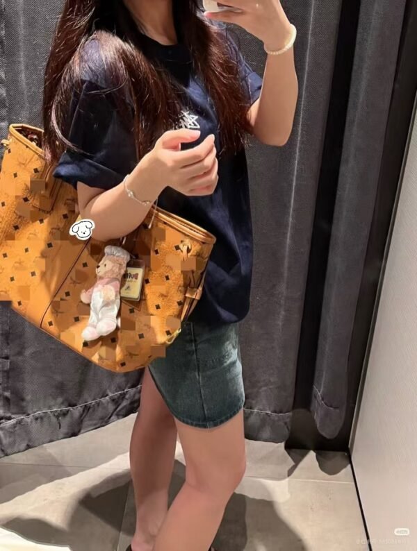 详情-02 PU Mother & Child Tote Bag Set — Large Capacity Shopping & Mommy Bag