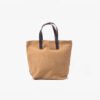 Heavyweight Canvas Tote Bag with Genuine Leather Handle — Large Shoulder Bag for Daily & Travel