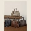 Genuine Leather Tote Bag — Large Capacity Fashionable Shoulder Bag for Women