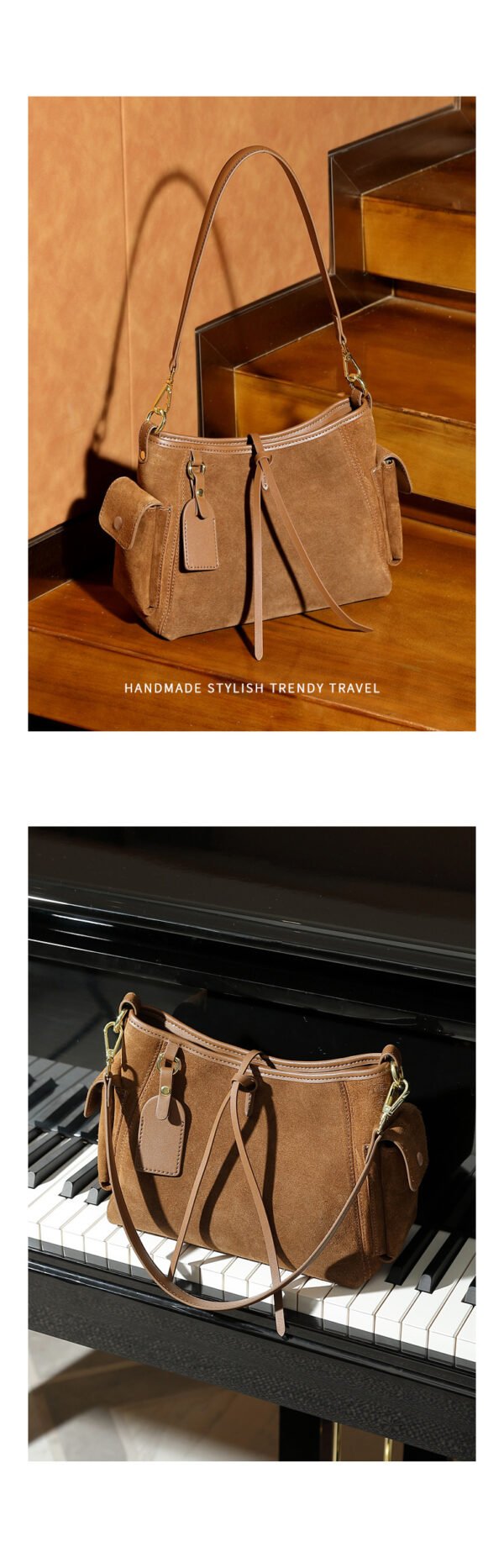 Genuine Leather Tote Bag — Vintage Mallard Style Premium Design