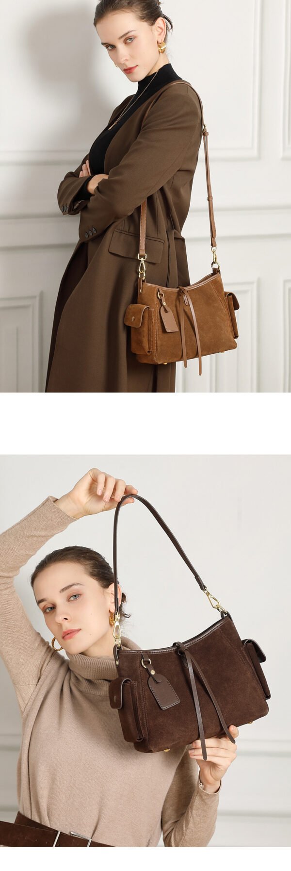 Genuine Leather Tote Bag — Vintage Mallard Style Premium Design