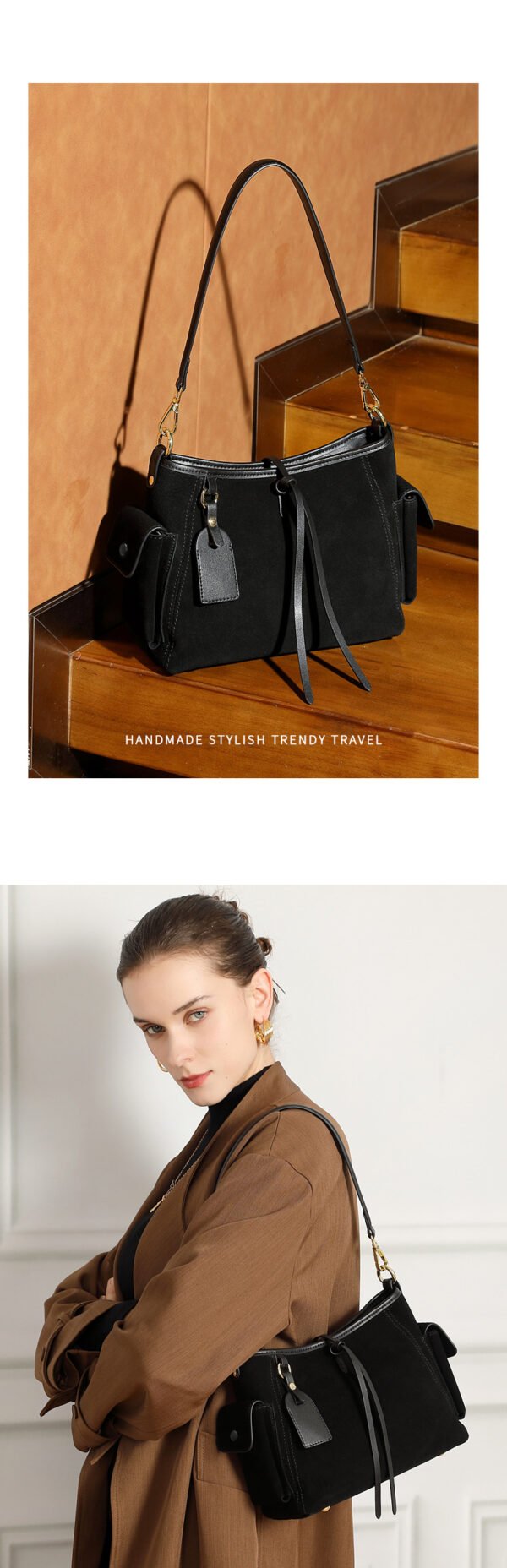 Genuine Leather Tote Bag — Vintage Mallard Style Premium Design