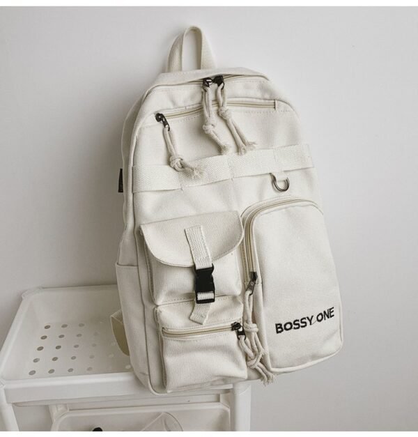 详情-16 PU Utility Street Backpack — Large Capacity & Ergonomic Comfort