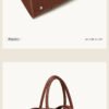 Genuine Leather Tote & Crossbody Bag — Large Capacity Smiley Shell Design