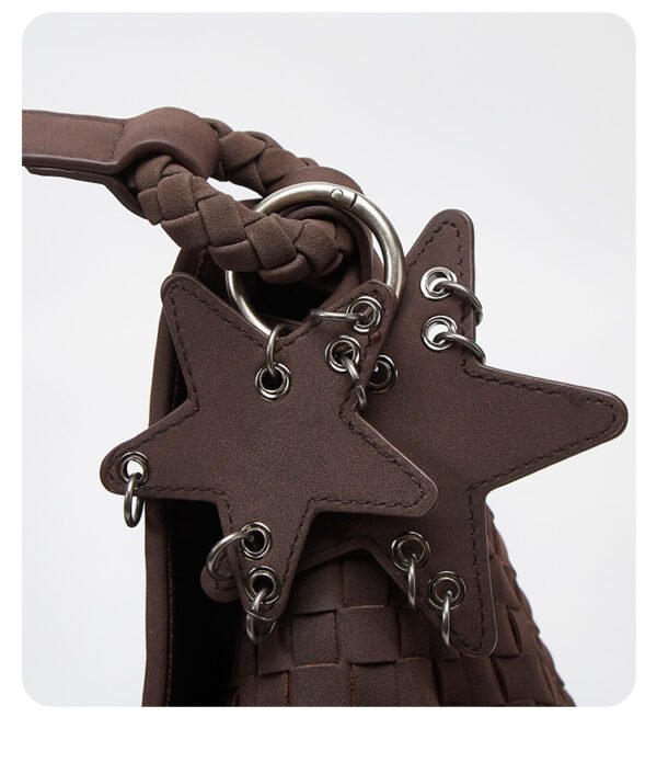 Suede Matte Woven Tote Bag — Large-Capacity Street Style