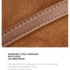 详情-21 Genuine Suede Leather Tote Bag — Minimalist Large Capacity Commuter Bag