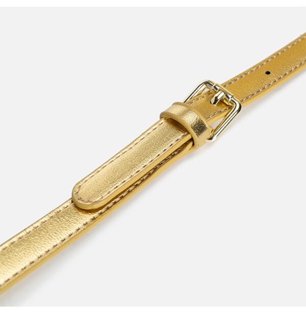 详情-23 PU Woven Bamboo Handle Crescent Bag — Fashion Handheld Shoulder Bag