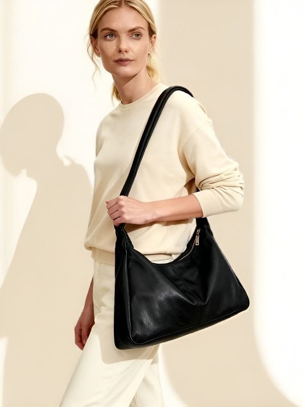 PU Tote Handbag — Soft, Large-Capacity Urban Style for Everyday Use