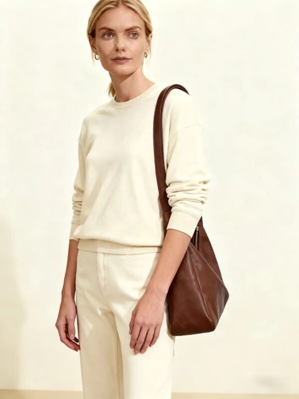 PU Tote Handbag — Soft, Large-Capacity Urban Style for Everyday Use