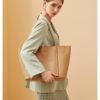 Genuine Leather Tote Bag — Large Capacity Work & Commuter Bag for Women