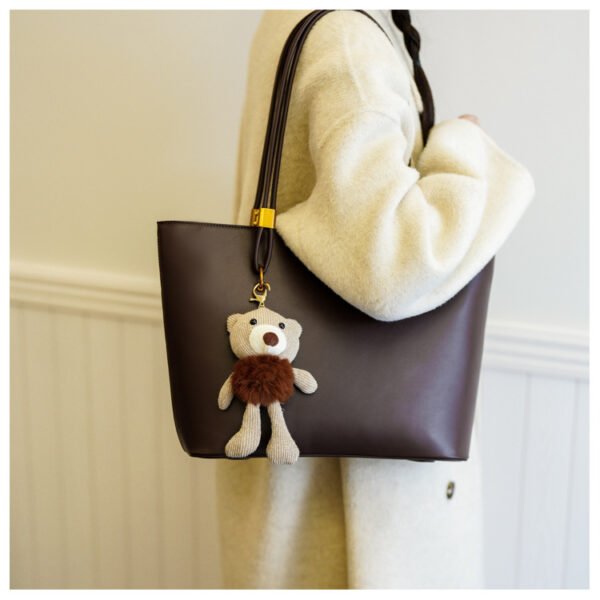 PU Solid-Color Tote Bag — Spacious & Minimalist Everyday Carry