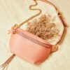 详情-44 Genuine Leather Saddle Bag — Trendy Crossbody & Waist Bag for Women