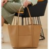 Genuine Leather Tote Bag — Large Capacity Work & Commuter Bag for Women