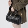 Vintage Brown Vegetable-Tanned Leather Bucket Bag — Refined Boston Shape & Everyday Elegance
