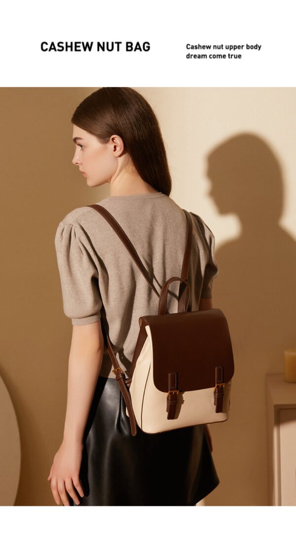 Genuine Leather Anti-Theft Backpack — Large Capacity Vintage Style