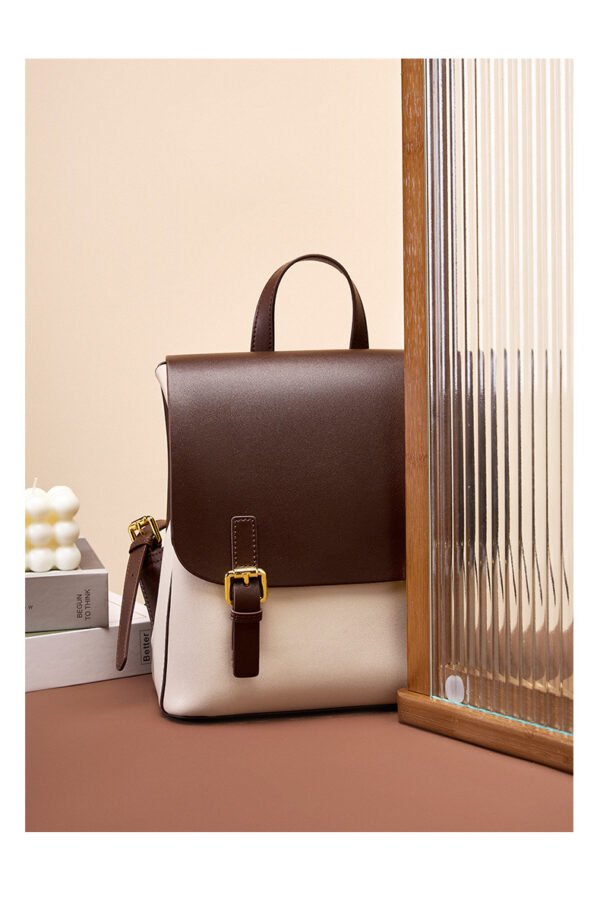 Genuine Leather Anti-Theft Backpack — Large Capacity Vintage Style