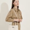 详情-49 Genuine Leather Minimalist Platinum Tote Bag — Elegant Everyday Luxury