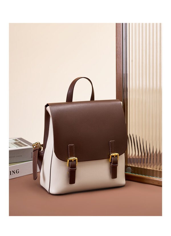 Genuine Leather Anti-Theft Backpack — Large Capacity Vintage Style