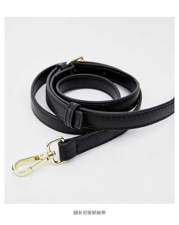 Genuine Leather Shoulder Bag — Crocodile Texture Elegant Design