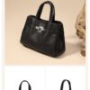详情-55 Genuine Leather Minimalist Platinum Tote Bag — Elegant Everyday Luxury